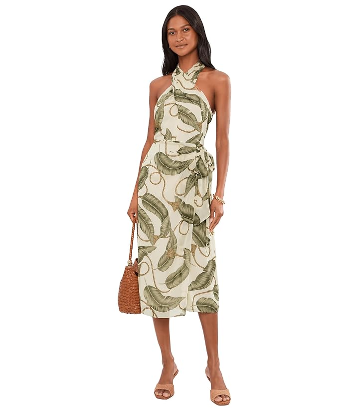 Lauren Ralph Lauren Rope-Print Georgette Halter Midi Dress - Image 2