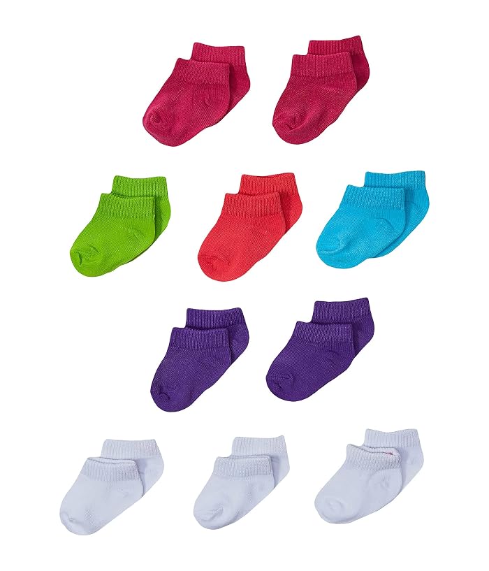 Hanes Baby-girls Low Cut Socks 10-pack