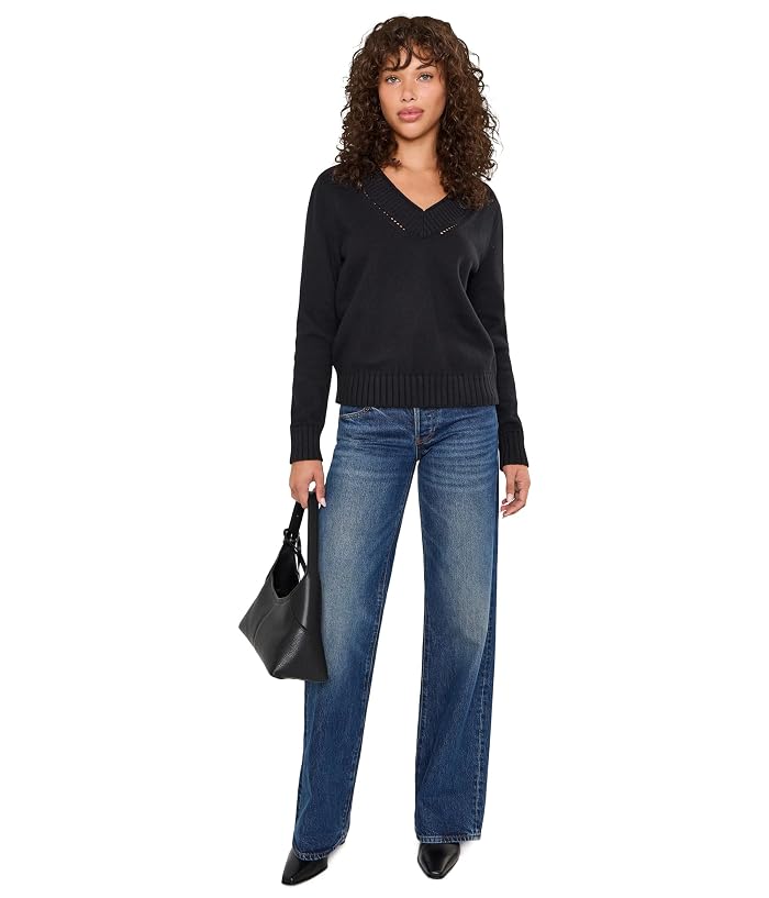 525 america Virginia V-Neck Pullover with Pointelle Details - Image 2