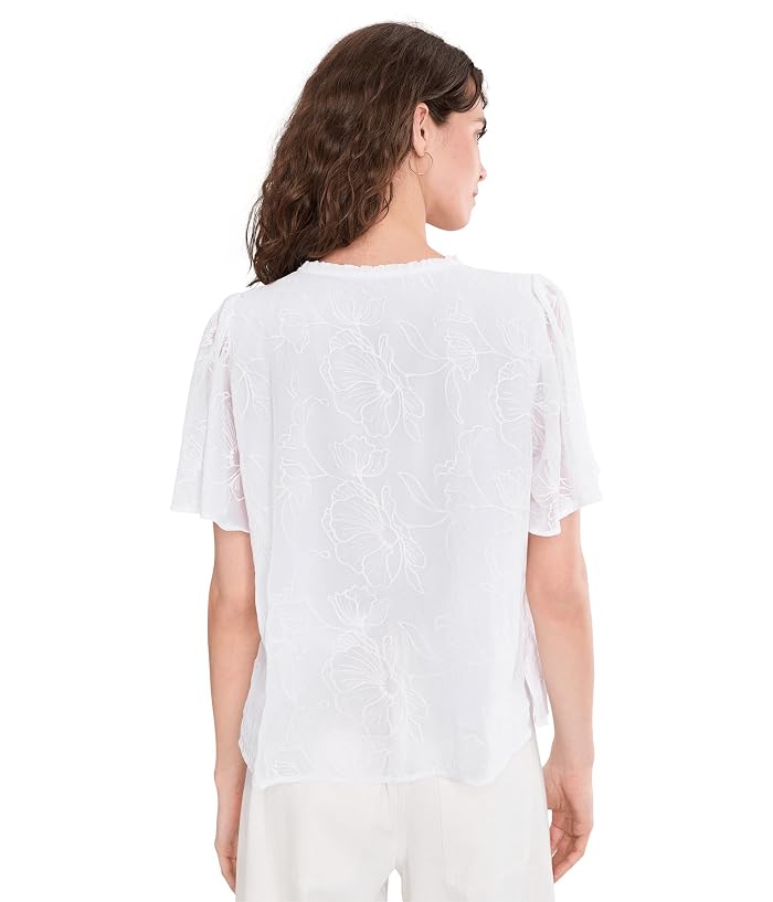 Vince Camuto Tie Neck Princess Sleeve Blouse - Image 4