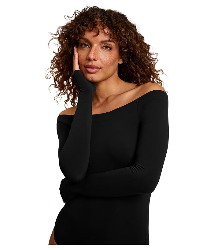 Commando Ballet Body Off-Shoulder Bodysuit with Thumbholes - Image 3