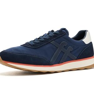 FitFlop Retro-Q FF Leather Nylon Trainers