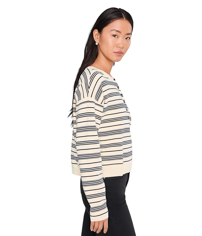 525 america Vivienne Stripe Drop Shoulder Henley - Image 3