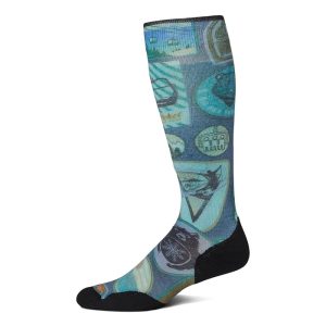 Smartwool Ski Targeted Cushion Explorer Print Over The Calf Socks