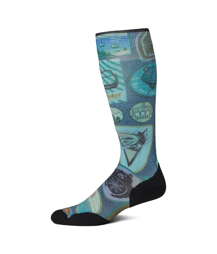 Smartwool Ski Targeted Cushion Explorer Print Over The Calf Socks - Image 3