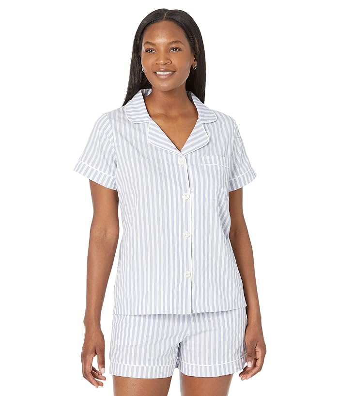 Bedhead PJs Organic Cotton Woven Short Sleeve Shorty Set - Image 2