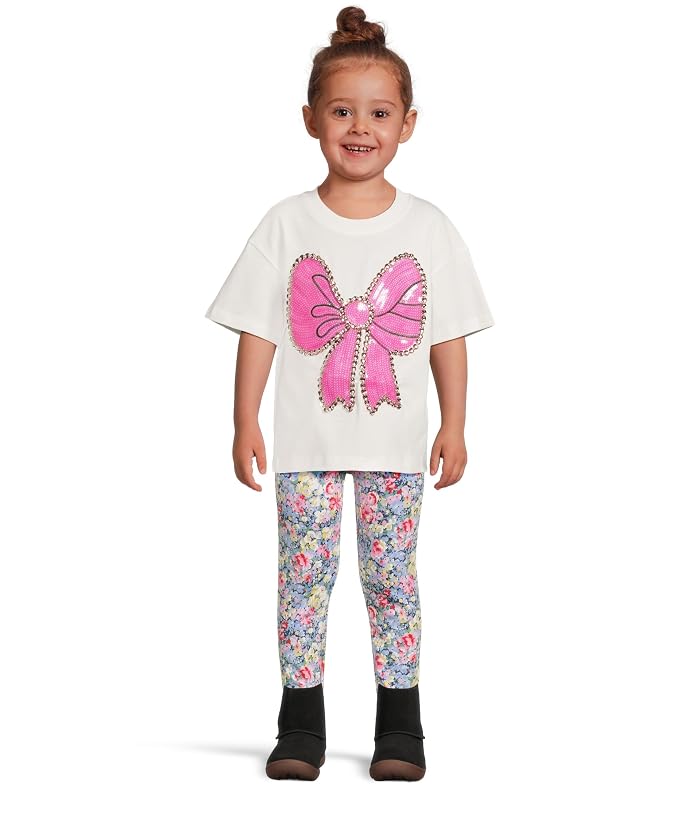Lola and The Boys Pinky Big Bow T-Shirt (Toddler/Little Kid/Big Kid) - Image 4