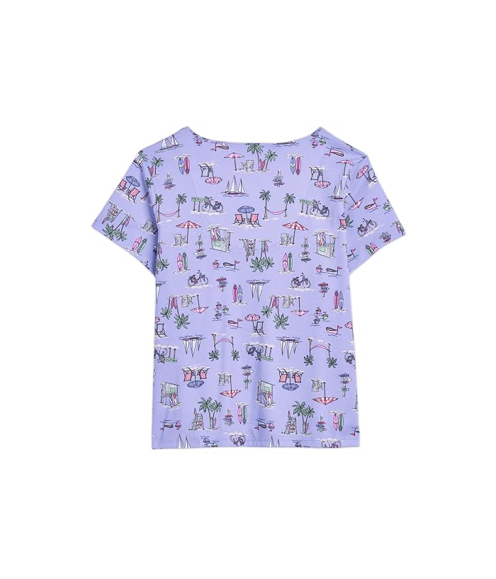 Karen Neuburger Plus Size V-Neck Tee & Bermuda Shorts Pajama Set - Image 2
