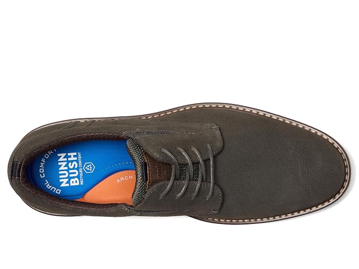 Nunn Bush Griff Plain Toe Oxford Lightweight and Comfortable for all Occasions Suede Lace-Up - Image 2