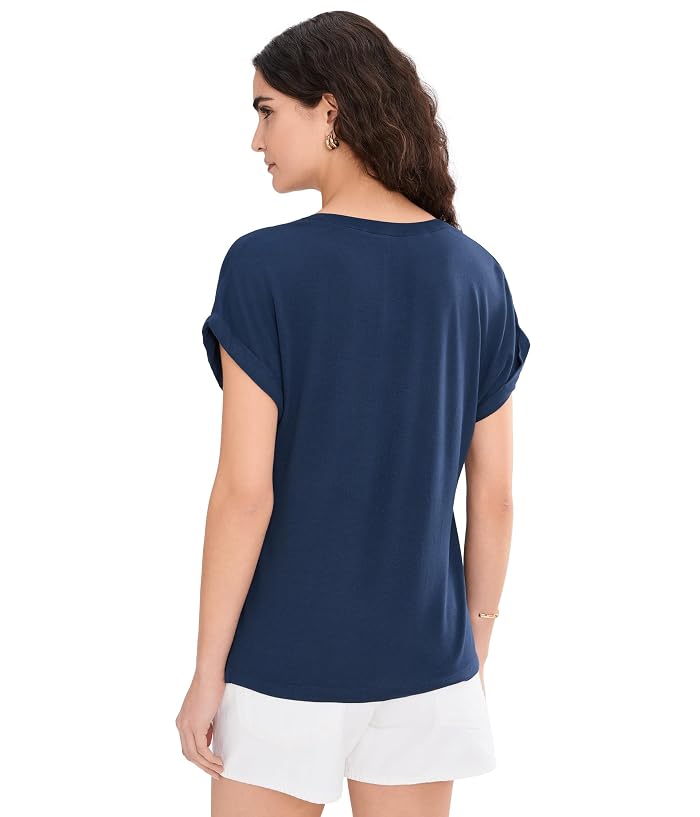 Tommy Bahama Kauai Split Neck Short Sleeve Tee - Image 4