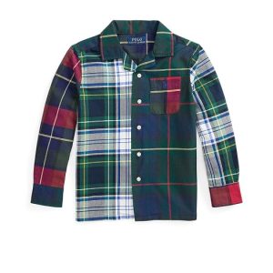 Polo Ralph Lauren Kids Plaid Cotton Oxford Fun Shirt (Toddler/Little Kid)