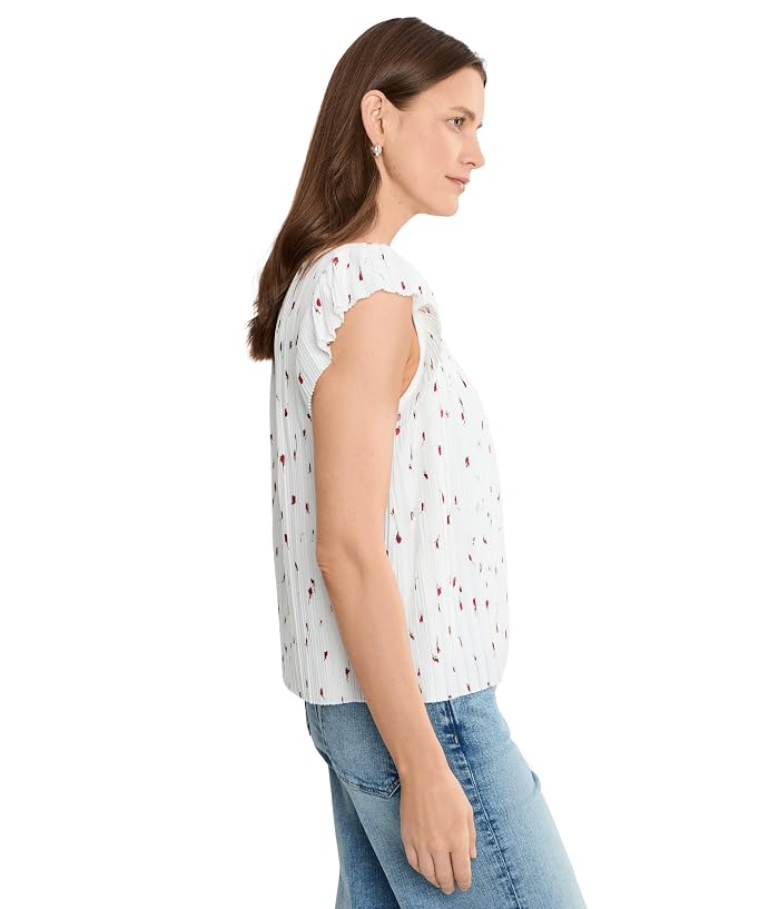 Liverpool Los Angeles Flutter Sleeve Boat Neck Knit Top - Image 3