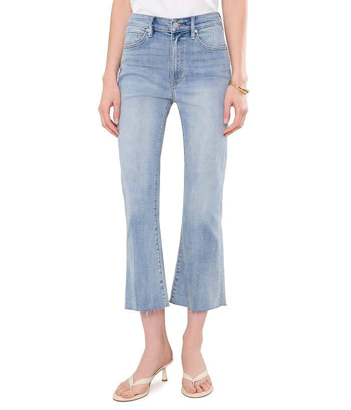 Liverpool Los Angeles Mid-Rise Hannah Crop Flare Jeans with Cut Hem 25.5" Inseam
