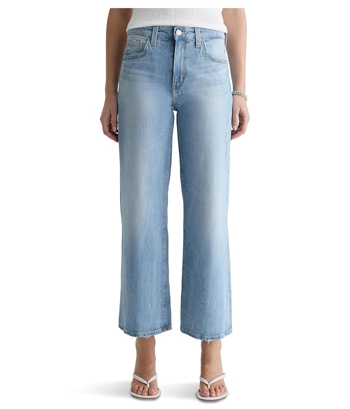 AG Jeans Saige Mid-Rise Wide Leg Crop in Kings River