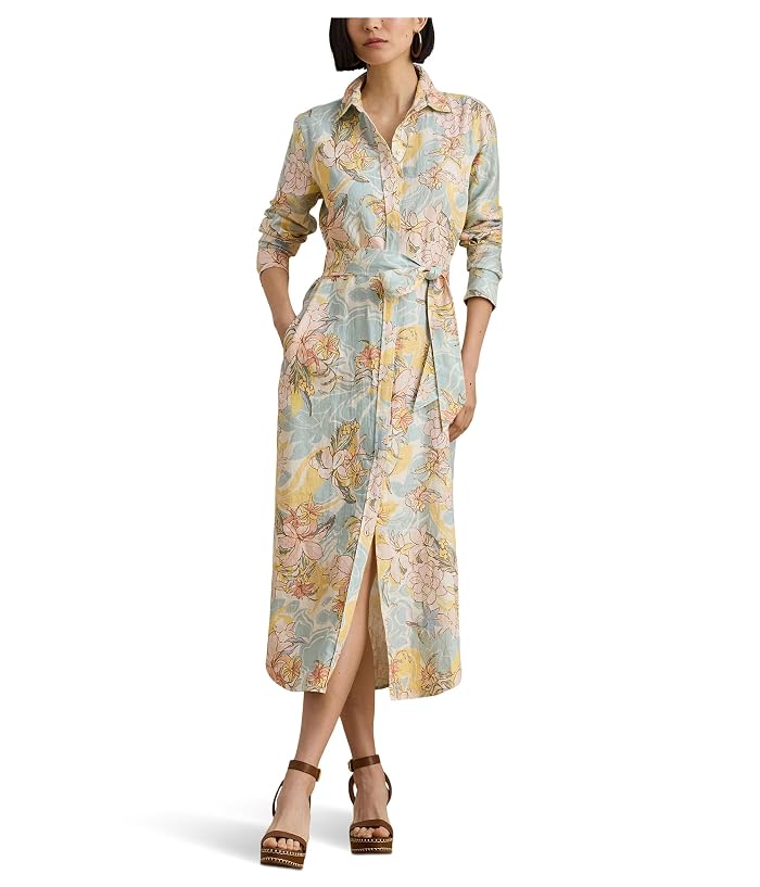 Lauren Ralph Lauren Floral Linen Shirtdress