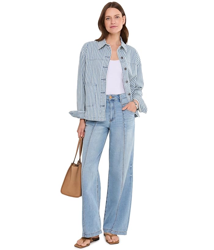 KUT from the Kloth Ellie Stripe Denim Jacket - Image 2