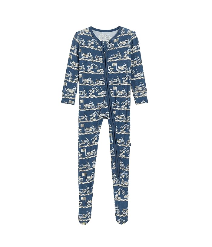 Kickee Pants Kids Print Footie with 2 Way Zipper (Infant)