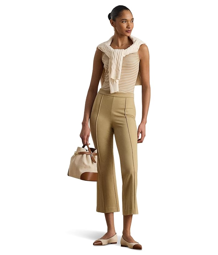 Lauren Ralph Lauren Twill Flare Ankle Pants - Image 2