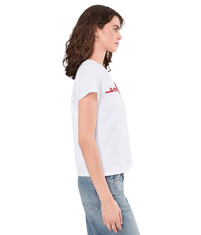 Elliott Lauren Heart's Desire - Short Sleeve Tee With Heart Embroidery Detail - Image 3