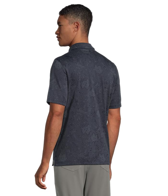 Johnston & Murphy Paisley Knit Jacquard Polo - Image 3
