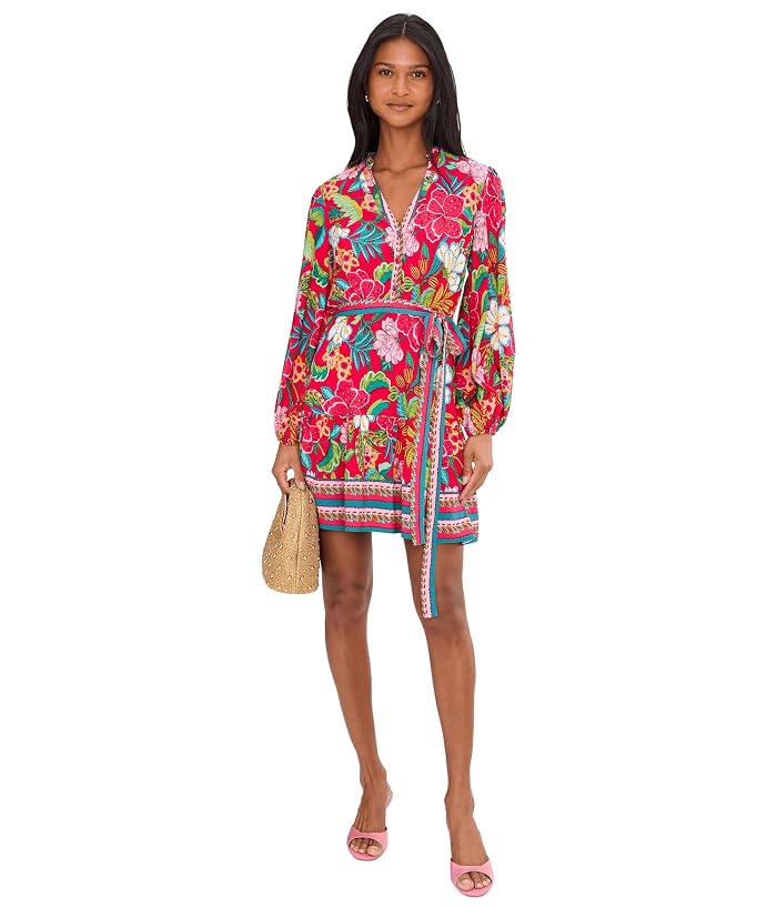 Adrianna Papell Short Printed Rayon Dress - Image 2