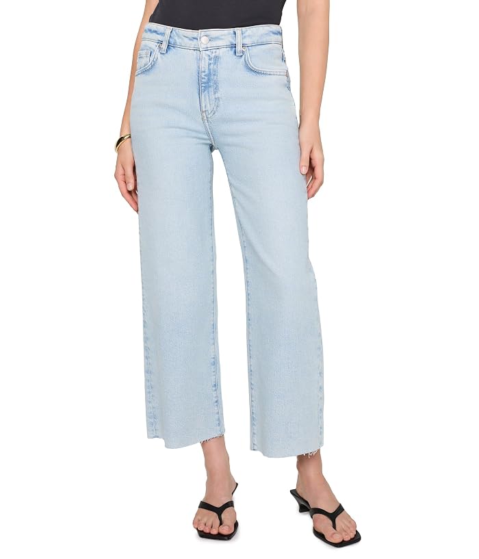 AG Jeans Saige Mid-Rise Wide Leg Crop in Harvest