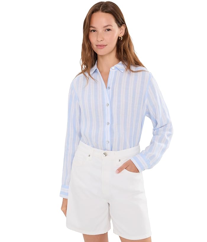 Tommy Bahama Sea Stripe Relaxed Long Sleeve Shirt