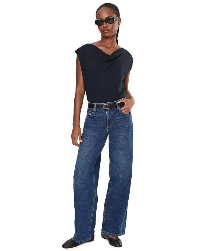 Lilla P Drape Neck Wedge Top - Image 2