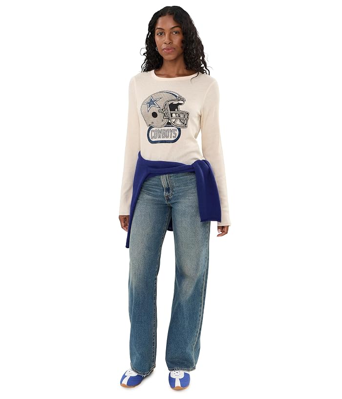 Junk Food Clothing NFL Dallas Cowboys Helmet Crop Thermal - Image 2