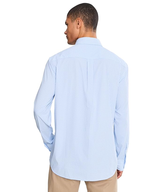 Vineyard Vines Coral Reef Gingham Featherweight Performance Shirt - Image 4