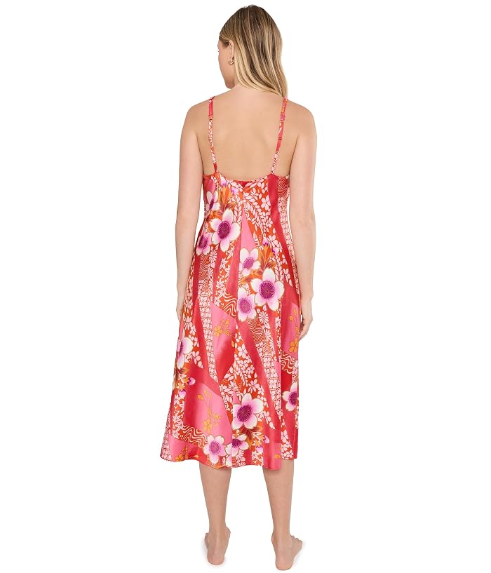 N by Natori Magnolia Printed Satin Gown - Image 4