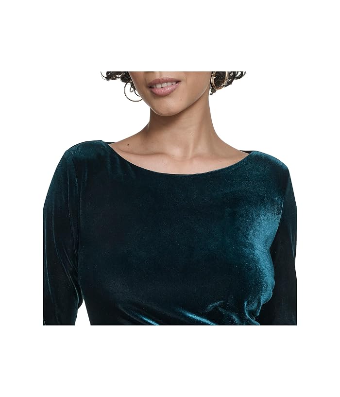 Calvin Klein Velvet Long Sleeve Maxi - Image 3