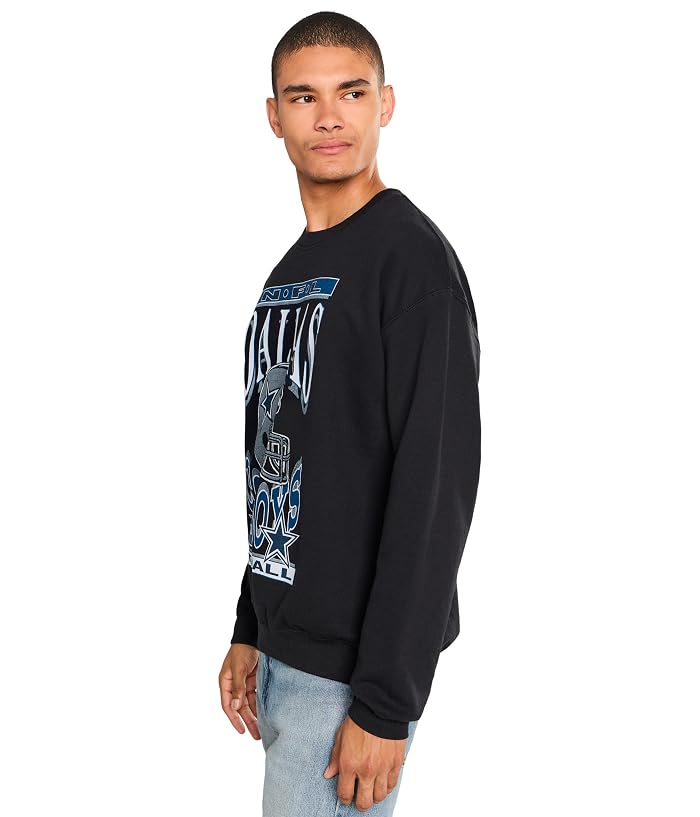 Junk Food Clothing NFL Dallas Cowboys Helmet Crew Fleece - Image 3