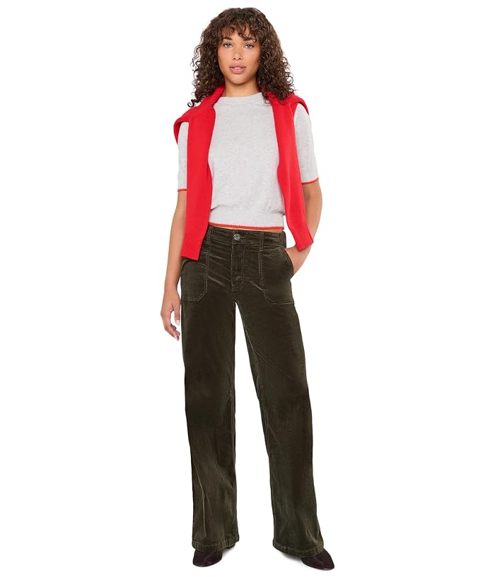 KUT from the Kloth Jeans - High-Rise Wide Leg - Corduory in Forest - Image 2