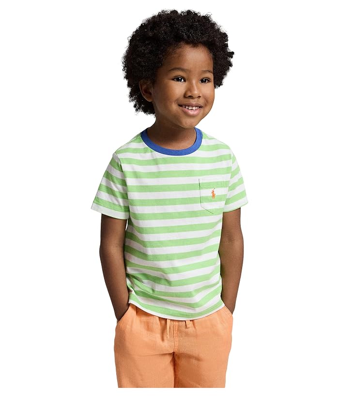 Polo Ralph Lauren Kids Striped Cotton Jersey Pocket Tee (Toddler/Little Kid) - Image 4