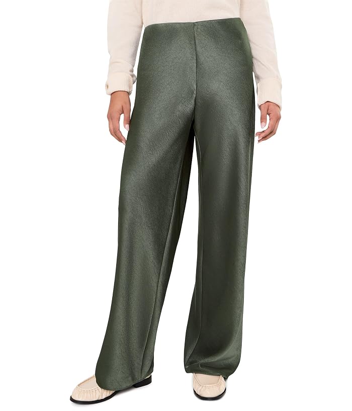 Vince High-Waist Fluid Satin Bias Pants