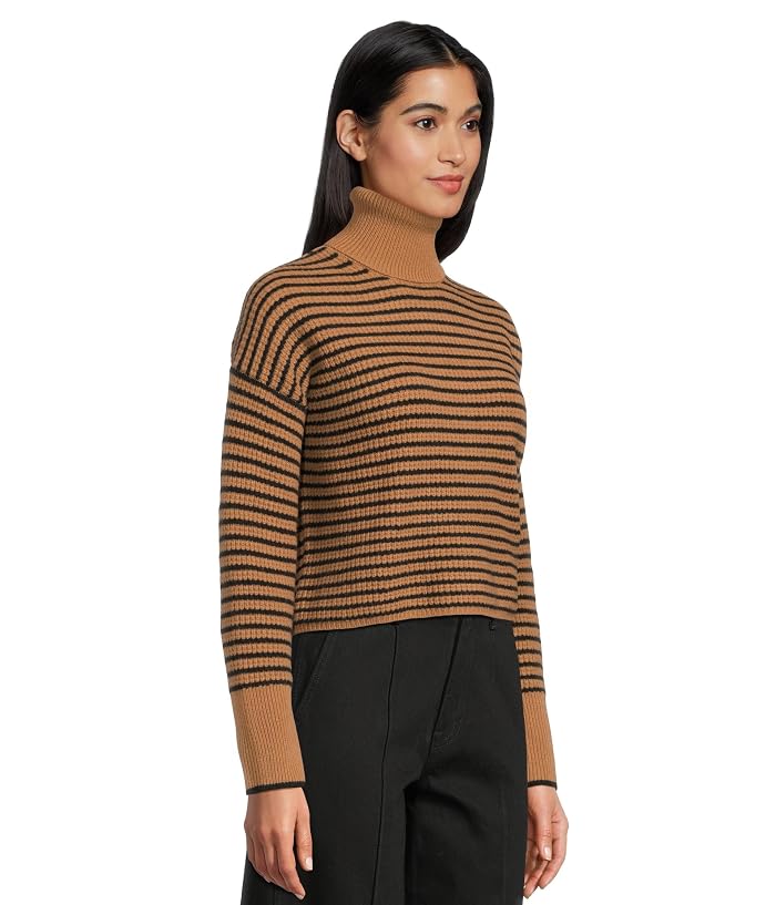 Madewell Pine Stripe Wool Waffle Stripe Crew Neck - Image 2