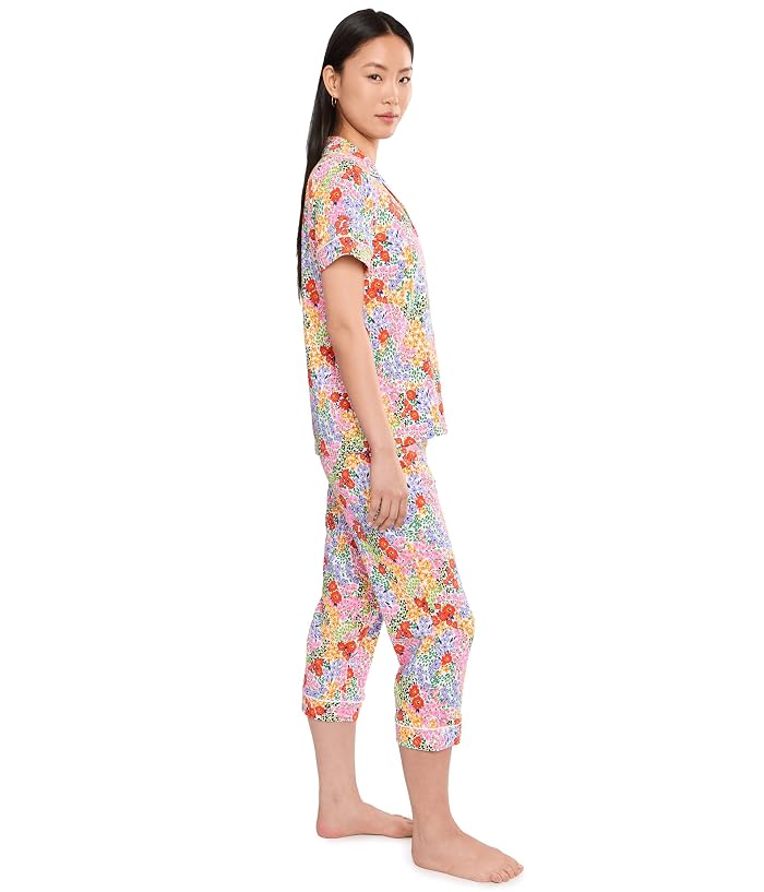 Bedhead PJs Petite Short Sleeve Cropped Cotton Knit Pajama Set - Image 2