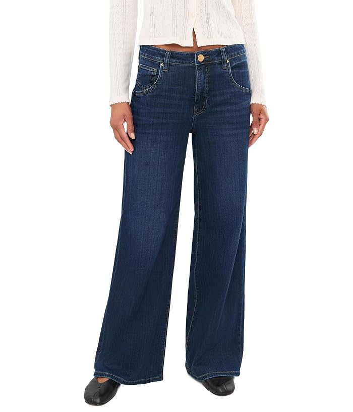 KUT from the Kloth Maya High-Rise Fab Ab Wide Legs Regular Hem