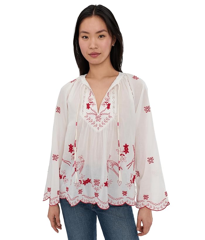 Johnny Was Laney Scallop Blouse