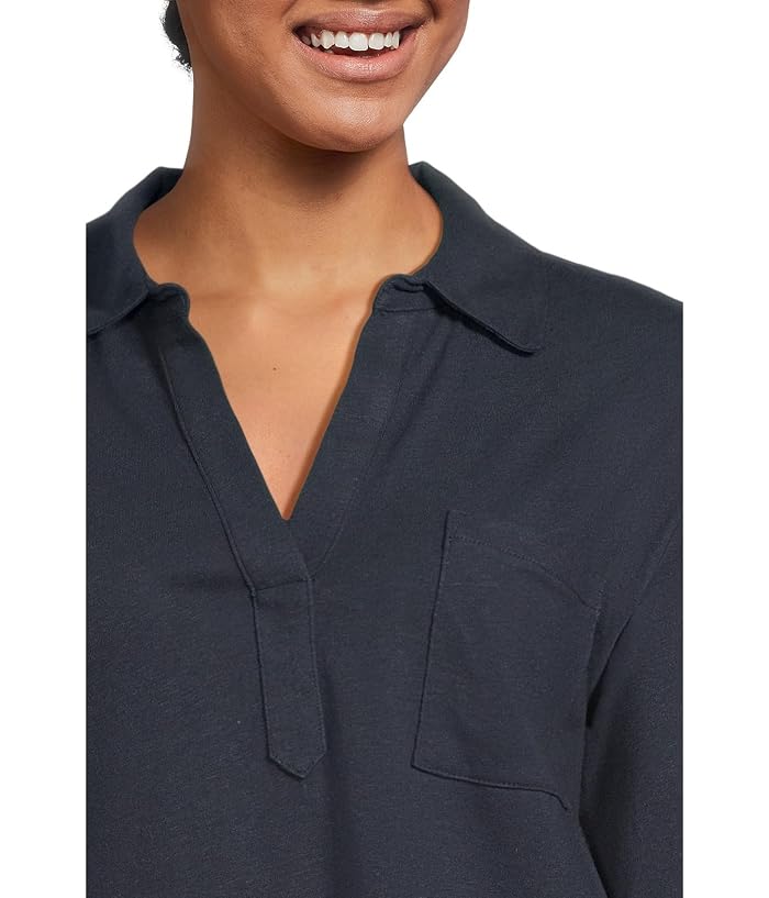 L.L.Bean Cotton Linen Tee Splitneck - Image 4