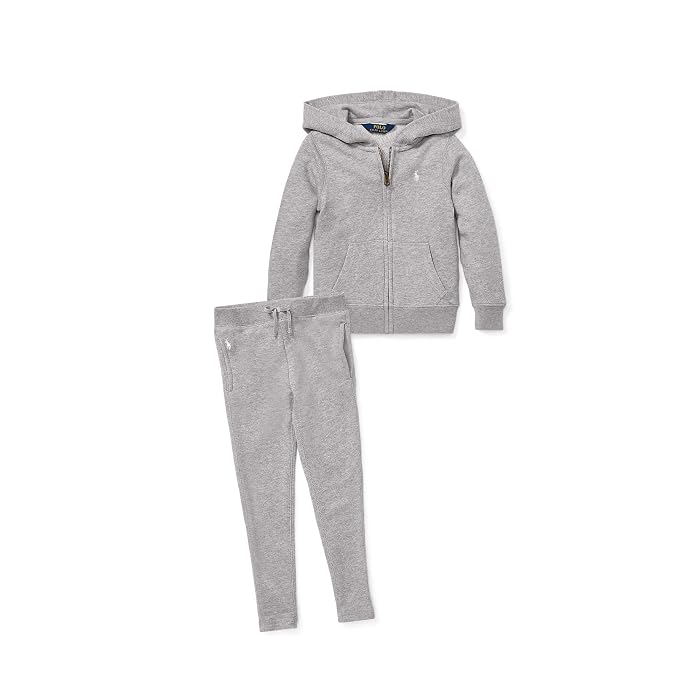 Polo Ralph Lauren Kids French Terry Leggings (Little Kids) - Image 3