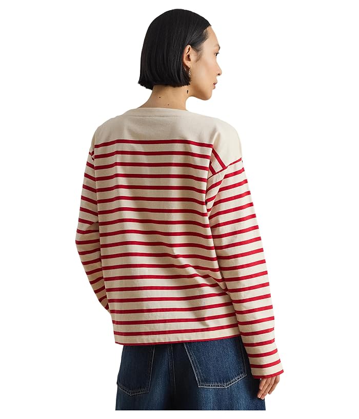 Lauren Ralph Lauren Striped Jersey Boatneck Top - Image 3