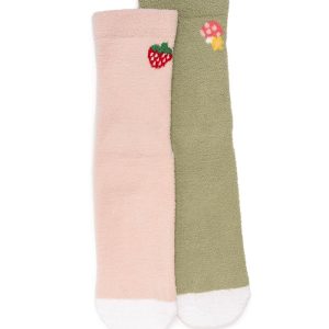 MUK LUKS Cozy 2-Pack Compression Gripper Socks