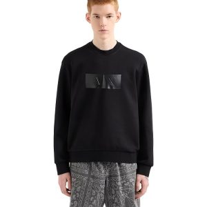 Armani Exchange Monochromatic Rectangle A|x Logo Sweatshirt