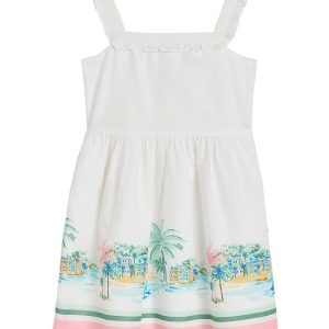 Janie and Jack Border Print Dress (Toddler/Little Kid/Big Kid)