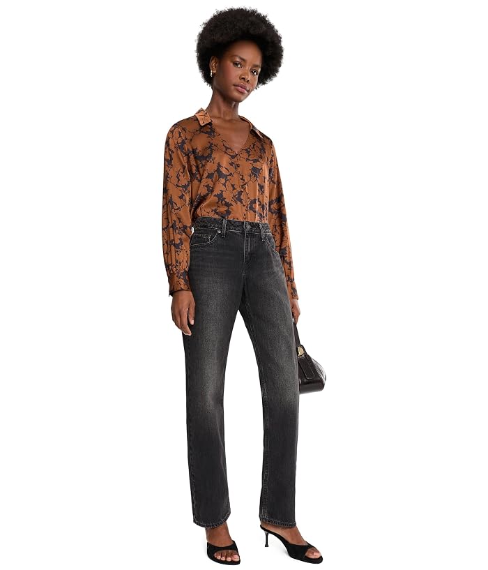 Liverpool Los Angeles Long Sleeve Button Front Woven Blouse - Image 2