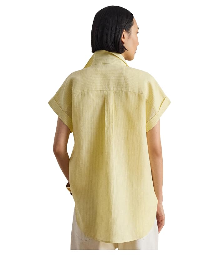 Lauren Ralph Lauren Relaxed Fit Striped Short Sleeve Shirt - Image 3