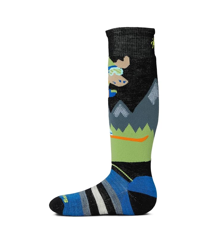 Smartwool Kids Wintersport Full Mountain Moose Pattern OTC Socks (Toddler/Little Kid/Big Kid) - Image 3