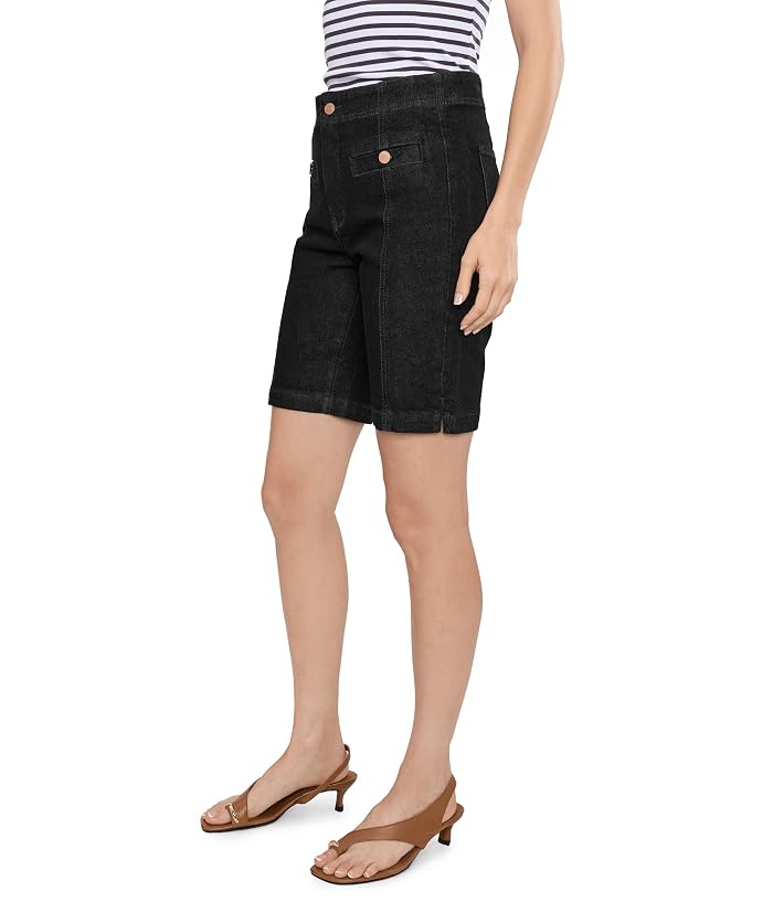NYDJ Ella Denim Button Welt Pocket Shorts - Image 3